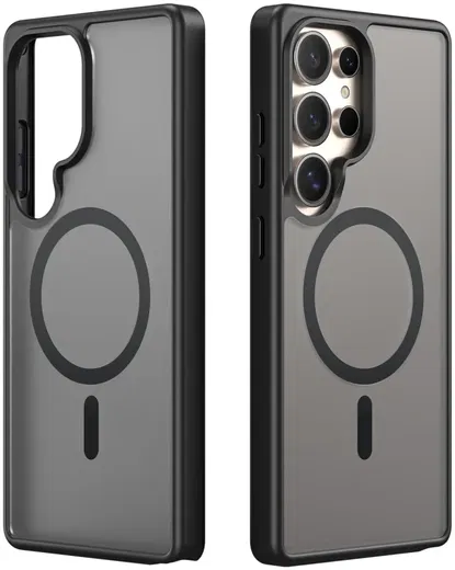 Dux Ducis Yind Samsung Galaxy S25 Ultra Hoesje MagSafe / Qi2 Back Cover Zwart afbeelding 2