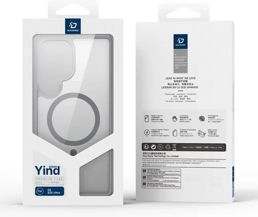 Dux Ducis Yind Samsung Galaxy S25 Ultra Hoesje MagSafe / Qi2 Back Cover Grijs afbeelding 9