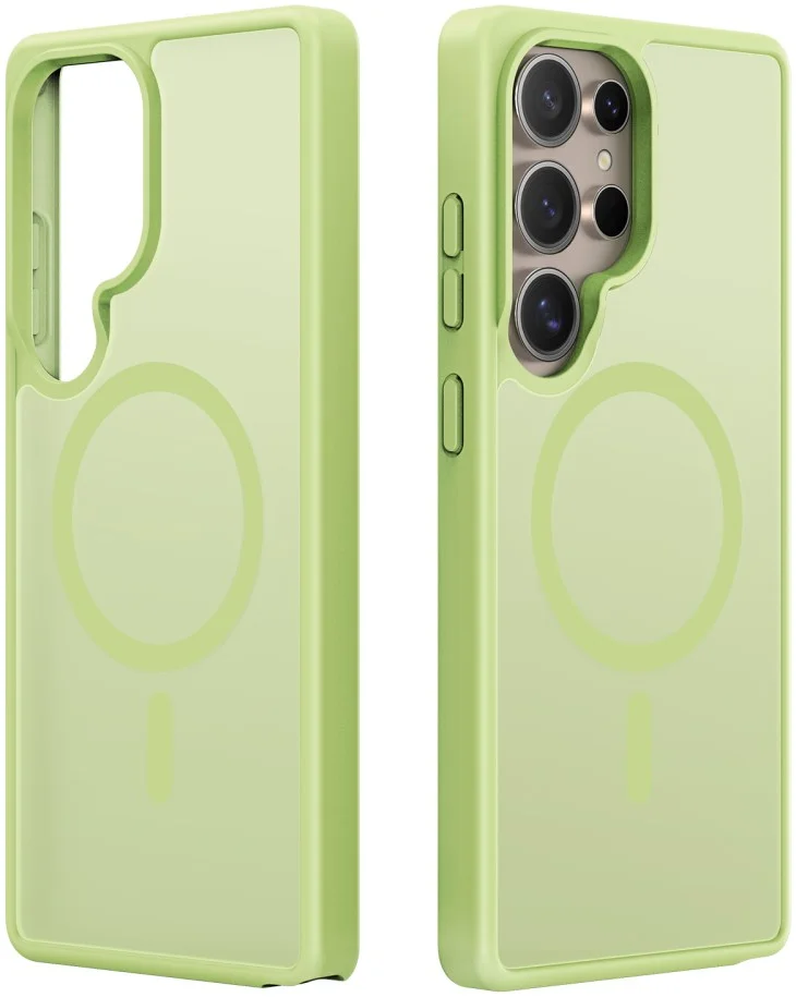 Dux Ducis Yind Samsung Galaxy S25 Ultra Hoesje MagSafe / Qi2 Back Cover Groen afbeelding 2