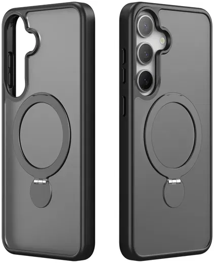 Dux Ducis Yind Samsung Galaxy S25 Hoesje 360° MagSafe / Qi2 Stand Zwart afbeelding 2