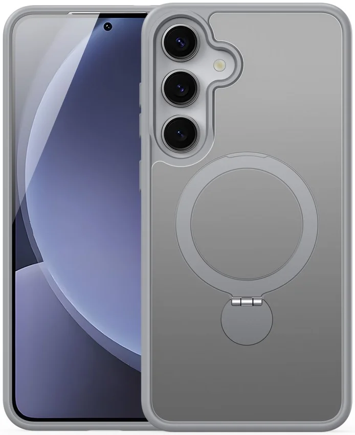 Dux Ducis Yind Samsung Galaxy S25 Plus Hoesje 360° MagSafe / Qi2 Stand Grijs afbeelding 1