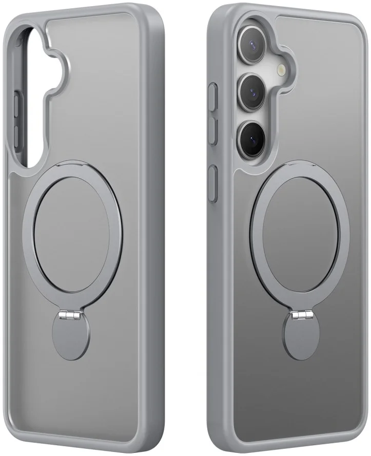 Dux Ducis Yind Samsung Galaxy S25 Plus Hoesje 360° MagSafe / Qi2 Stand Grijs afbeelding 2