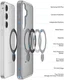 Dux Ducis Yind Samsung Galaxy S25 Plus Hoesje 360° MagSafe / Qi2 Stand Grijs afbeelding 8
