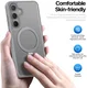 Dux Ducis Yind Samsung Galaxy S25 Plus Hoesje 360° MagSafe / Qi2 Stand Grijs afbeelding 6
