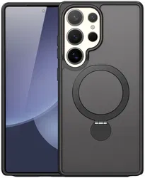 Dux Ducis Yind Samsung Galaxy S25 Ultra Hoesje 360° MagSafe / Qi2 Stand Zwart afbeelding