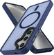 Samsung Galaxy S25 Hoesje met MagSafe / Qi2 Back Cover Matte Donkerblauw afbeelding 11