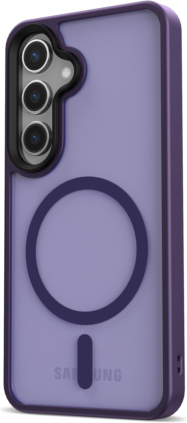 Samsung Galaxy S25 Hoesje met MagSafe / Qi2 Back Cover Matte Paars afbeelding 16