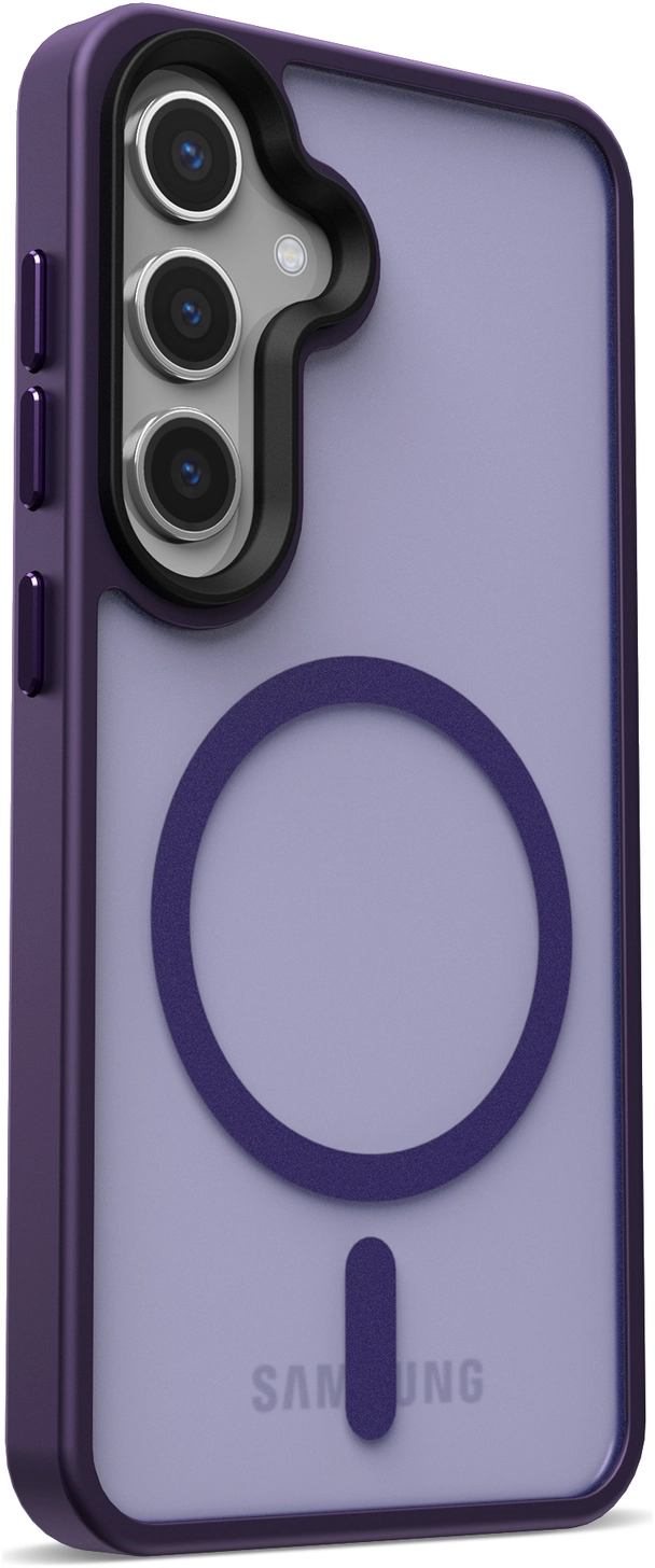 Samsung Galaxy S25 Hoesje met MagSafe / Qi2 Back Cover Matte Paars afbeelding 17