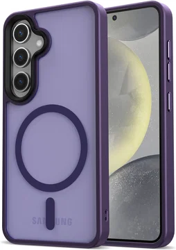 Samsung Galaxy S25 Hoesje met MagSafe / Qi2 Back Cover Matte Paars