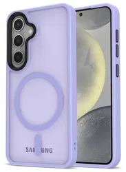 Samsung Galaxy S25 Hoesje met MagSafe / Qi2 Back Cover Matte Violet afbeelding