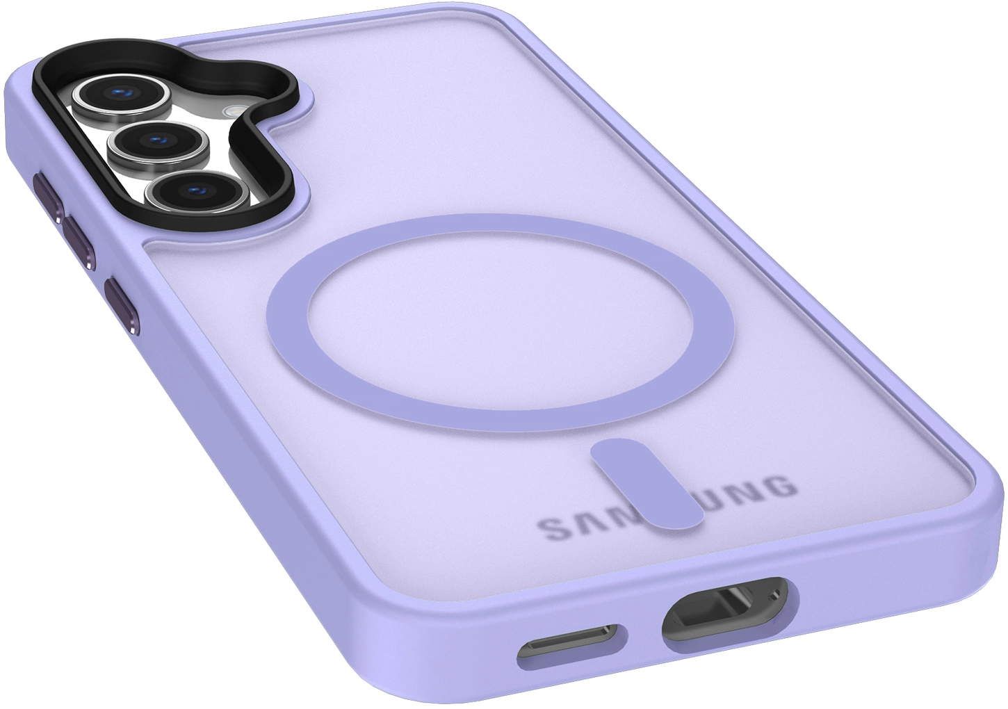 Samsung Galaxy S25 Hoesje met MagSafe / Qi2 Back Cover Matte Violet afbeelding 18