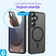 Samsung Galaxy S25 Hoesje met MagSafe / Qi2 Back Cover Matte Zwart afbeelding 2