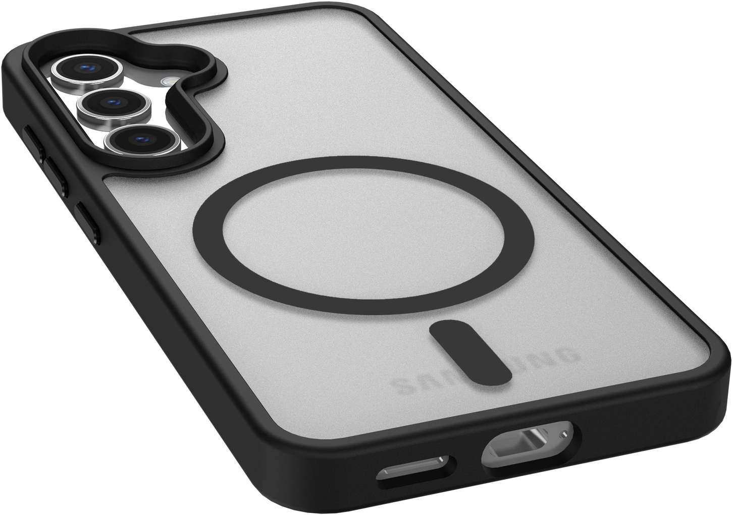 Samsung Galaxy S25 Hoesje met MagSafe / Qi2 Back Cover Matte Zwart afbeelding 13