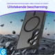 Samsung Galaxy S25 Hoesje met MagSafe / Qi2 Back Cover Matte Zwart afbeelding 7