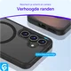 Samsung Galaxy S25 Hoesje met MagSafe / Qi2 Back Cover Matte Zwart afbeelding 4