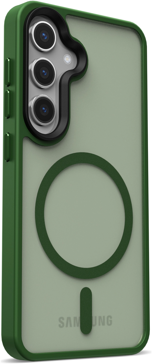 Samsung Galaxy S25 Hoesje met MagSafe / Qi2 Back Cover Matte Groen afbeelding 16