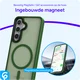 Samsung Galaxy S25 Hoesje met MagSafe / Qi2 Back Cover Matte Groen afbeelding 8