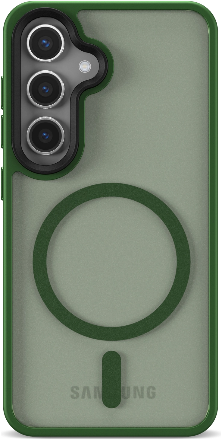 Samsung Galaxy S25 Hoesje met MagSafe / Qi2 Back Cover Matte Groen afbeelding 10