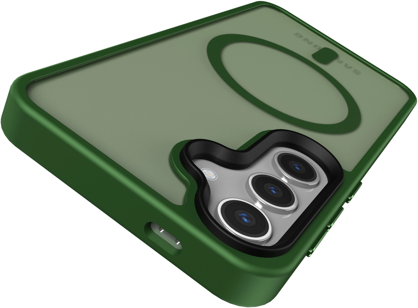 Samsung Galaxy S25 Hoesje met MagSafe / Qi2 Back Cover Matte Groen afbeelding 12