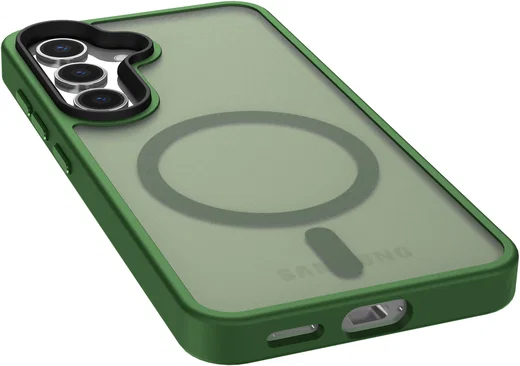 Samsung Galaxy S25 Hoesje met MagSafe / Qi2 Back Cover Matte Groen afbeelding 13