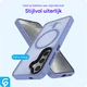 Samsung Galaxy S25 Hoesje met MagSafe / Qi2 Back Cover Matte Blauw afbeelding 2
