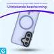 Samsung Galaxy S25 Hoesje met MagSafe / Qi2 Back Cover Matte Blauw afbeelding 7