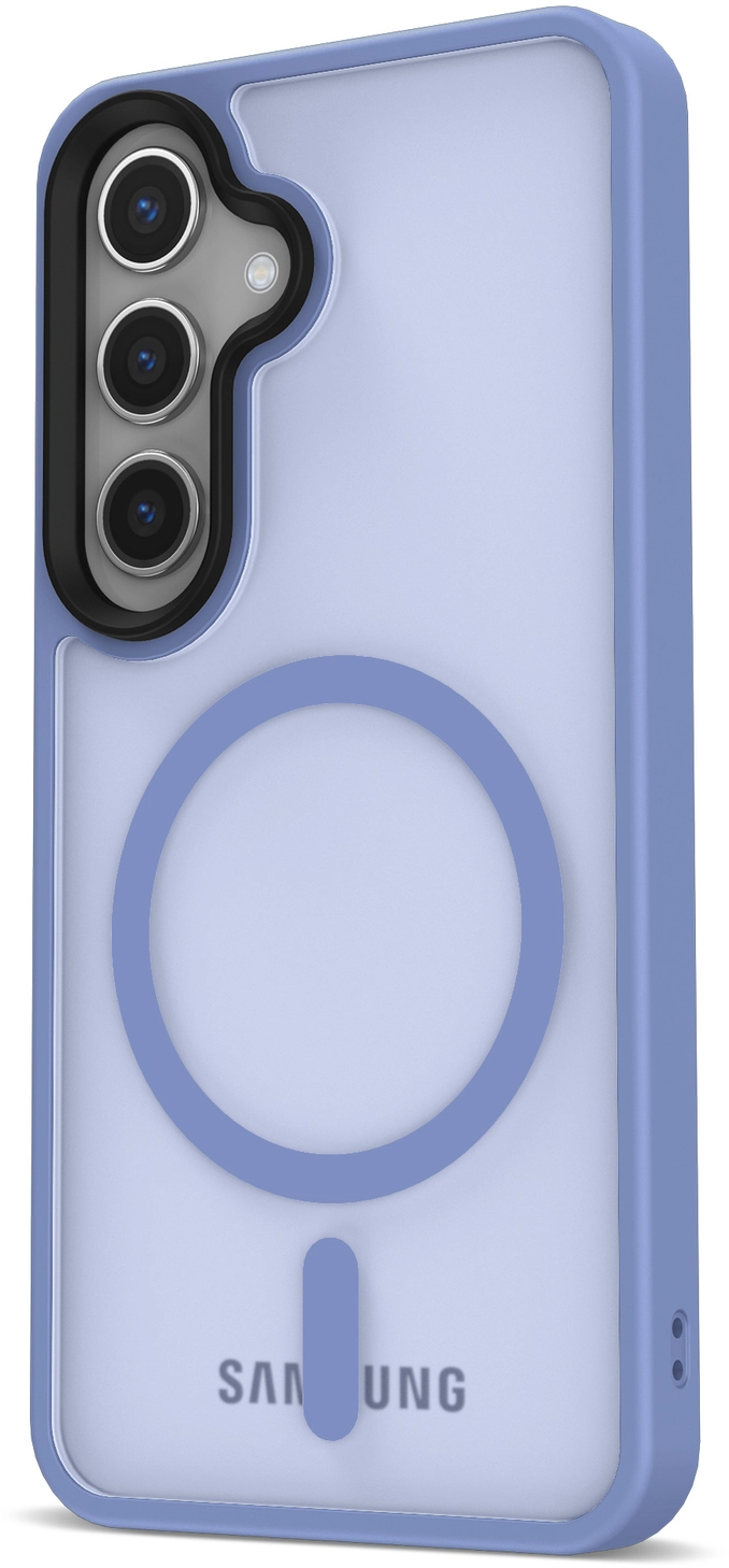 Samsung Galaxy S25 Hoesje met MagSafe / Qi2 Back Cover Matte Blauw afbeelding 16