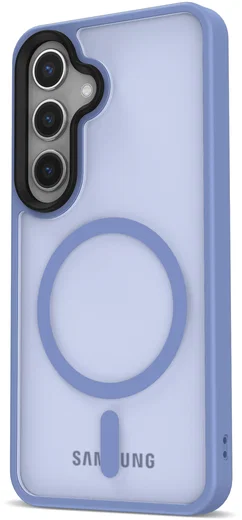 Samsung Galaxy S25 Hoesje met MagSafe / Qi2 Back Cover Matte Blauw afbeelding 16