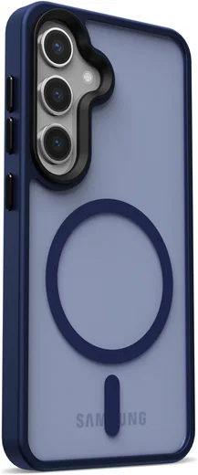 Samsung Galaxy S25 Plus Hoesje met MagSafe / Qi2 Back Cover Matte Donkerblauw afbeelding 17