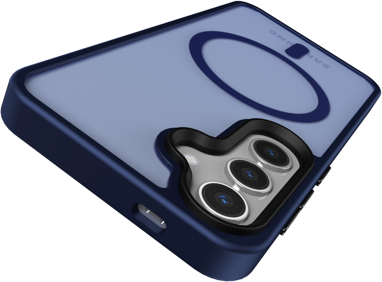 Samsung Galaxy S25 Plus Hoesje met MagSafe / Qi2 Back Cover Matte Donkerblauw afbeelding 12