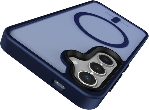 Samsung Galaxy S25 Plus Hoesje met MagSafe / Qi2 Back Cover Matte Donkerblauw afbeelding 12