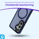 Samsung Galaxy S25 Plus Hoesje met MagSafe / Qi2 Back Cover Matte Donkerblauw afbeelding 4
