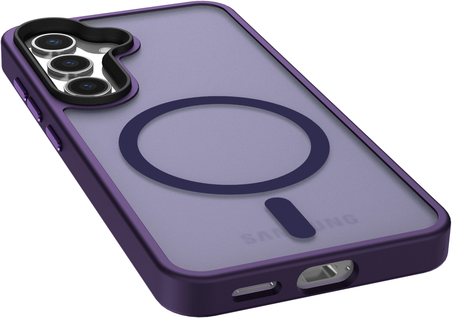 Samsung Galaxy S25 Plus Hoesje met MagSafe / Qi2 Back Cover Matte Paars afbeelding 13