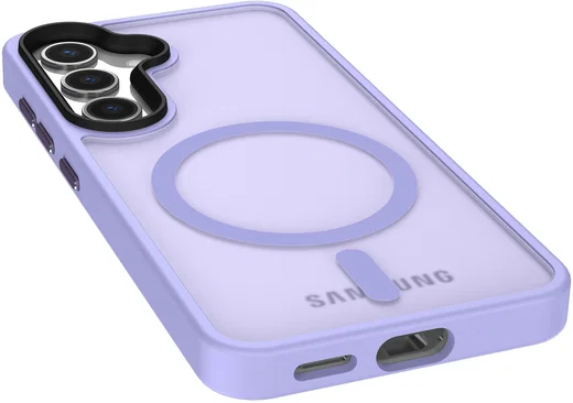 Samsung Galaxy S25 Plus Hoesje met MagSafe / Qi2 Back Cover Matte Violet afbeelding 13