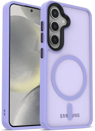 Samsung Galaxy S25 Plus Hoesje met MagSafe / Qi2 Back Cover Matte Violet afbeelding 14