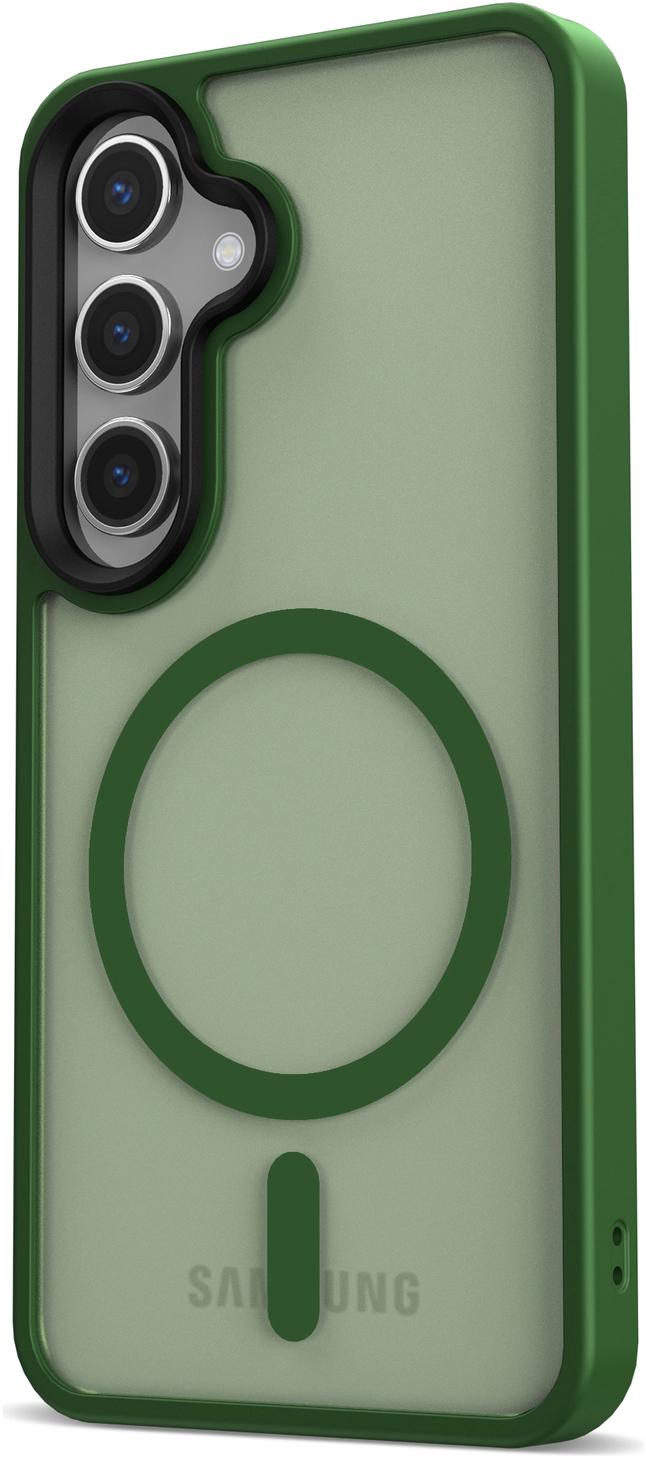 Samsung Galaxy S25 Plus Hoesje met MagSafe / Qi2 Back Cover Matte Groen afbeelding 16