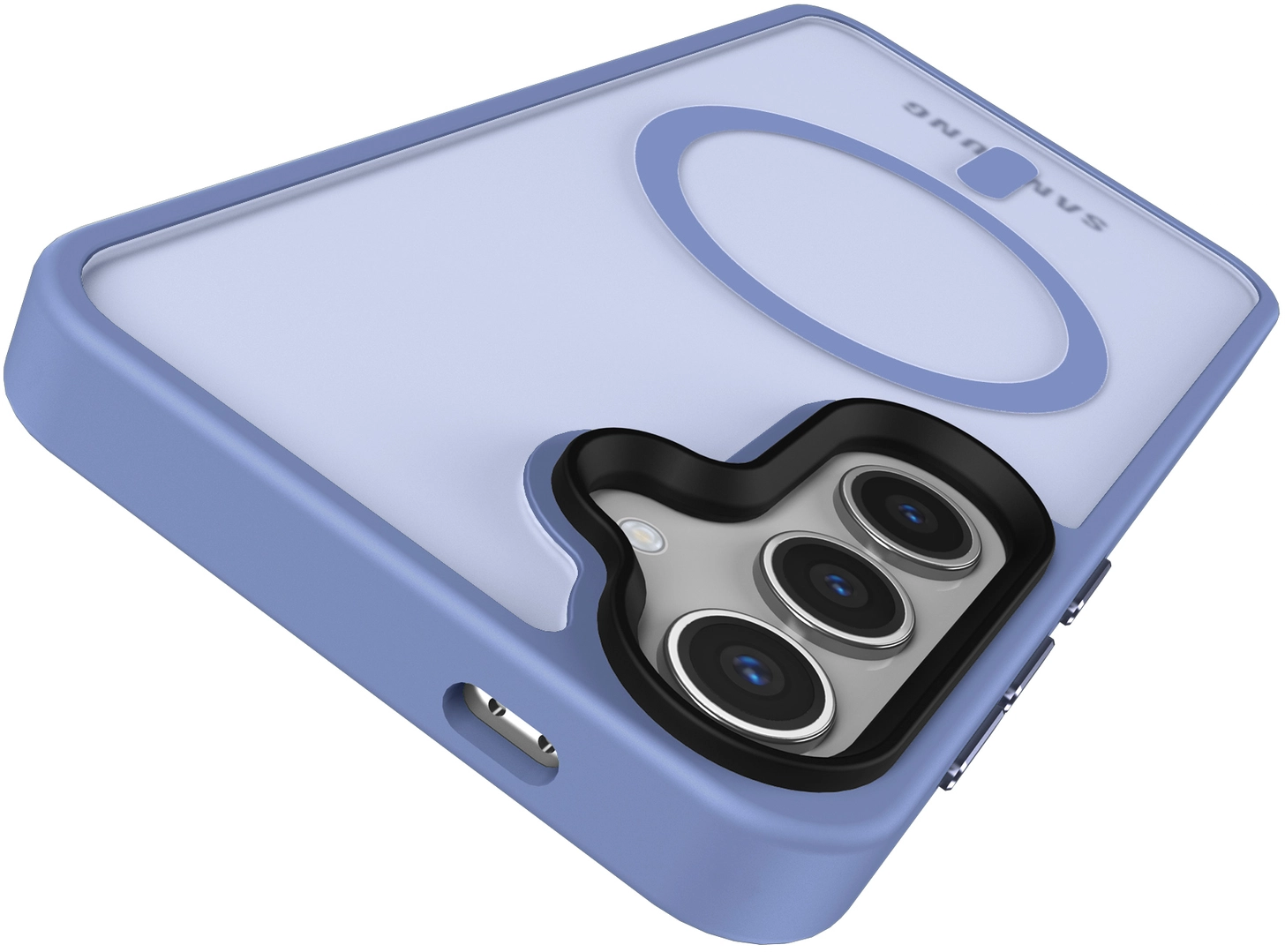 Samsung Galaxy S25 Plus Hoesje met MagSafe / Qi2 Back Cover Matte Blauw afbeelding 12