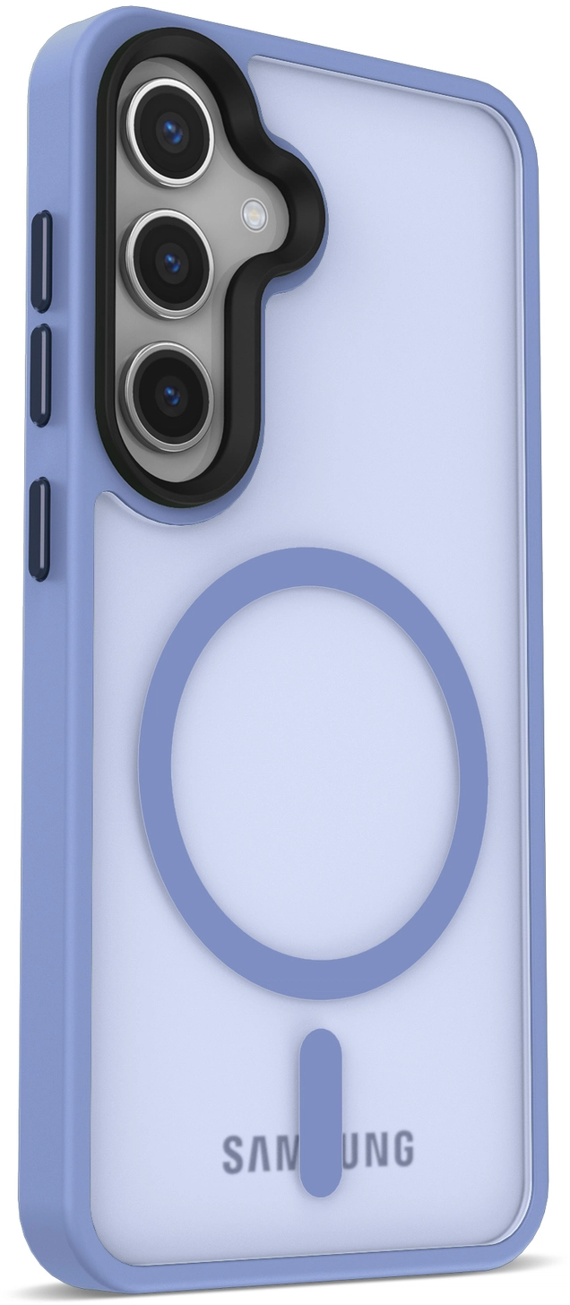 Samsung Galaxy S25 Plus Hoesje met MagSafe / Qi2 Back Cover Matte Blauw afbeelding 17