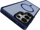 Samsung Galaxy S25 Ultra Hoesje met MagSafe / Qi2 Back Cover Matte Donker Blauw afbeelding 17