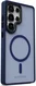 Samsung Galaxy S25 Ultra Hoesje met MagSafe / Qi2 Back Cover Matte Donker Blauw afbeelding 12