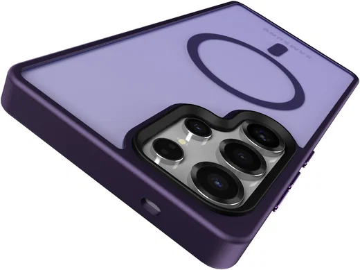 Samsung Galaxy S25 Ultra Hoesje met MagSafe / Qi2 Back Cover Matte Paars afbeelding 12