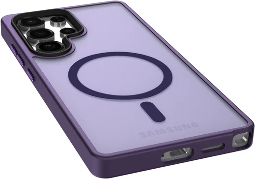 Samsung Galaxy S25 Ultra Hoesje met MagSafe / Qi2 Back Cover Matte Paars afbeelding 13