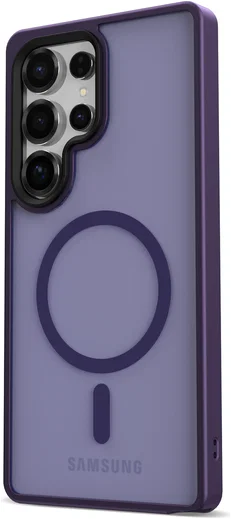 Samsung Galaxy S25 Ultra Hoesje met MagSafe / Qi2 Back Cover Matte Paars afbeelding 15