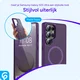 Samsung Galaxy S25 Ultra Hoesje met MagSafe / Qi2 Back Cover Matte Paars afbeelding 4