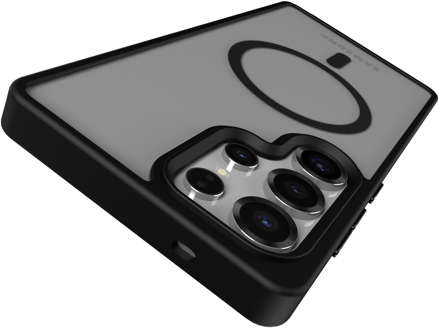 Samsung Galaxy S25 Ultra Hoesje met MagSafe / Qi2 Back Cover Matte Zwart afbeelding 12