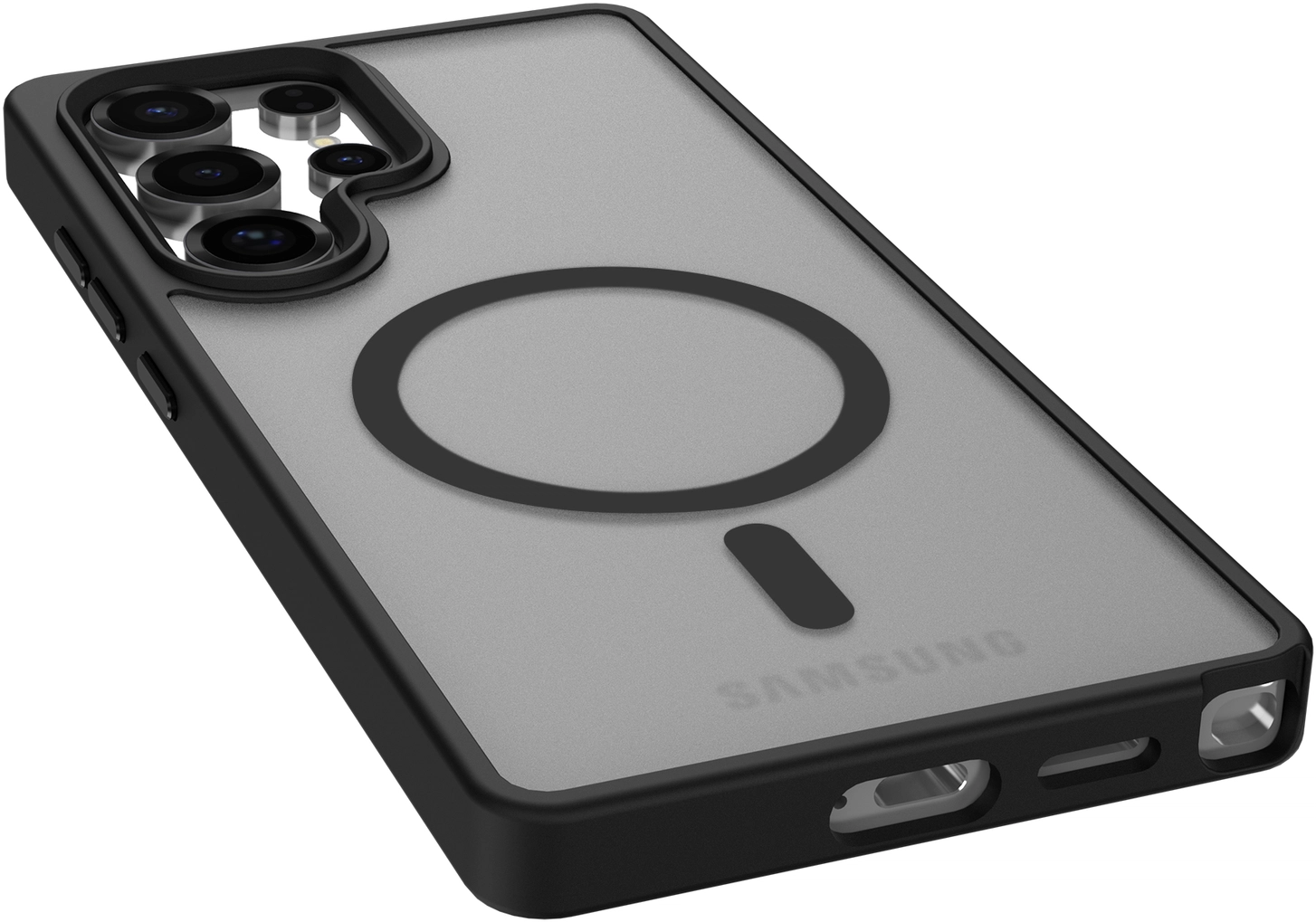 Samsung Galaxy S25 Ultra Hoesje met MagSafe / Qi2 Back Cover Matte Zwart afbeelding 14