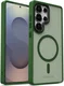 Samsung Galaxy S25 Ultra Hoesje met MagSafe / Qi2 Back Cover Matte Groen afbeelding 14