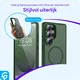 Samsung Galaxy S25 Ultra Hoesje met MagSafe / Qi2 Back Cover Matte Groen afbeelding 4