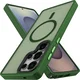 Samsung Galaxy S25 Ultra Hoesje met MagSafe / Qi2 Back Cover Matte Groen afbeelding 2
