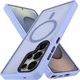 Samsung Galaxy S25 Ultra Hoesje met MagSafe / Qi2 Back Cover Matte Blauw afbeelding 2